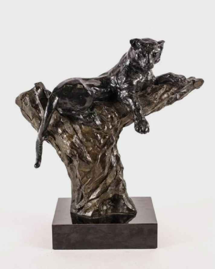Vigilant (Panther) sculpture