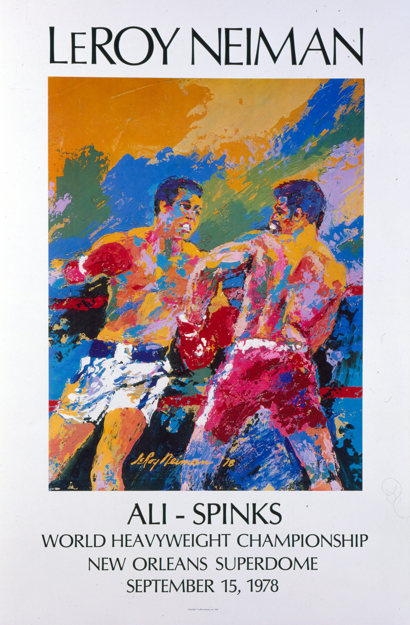 Ali vs. Spinks 1978 Boxing poster