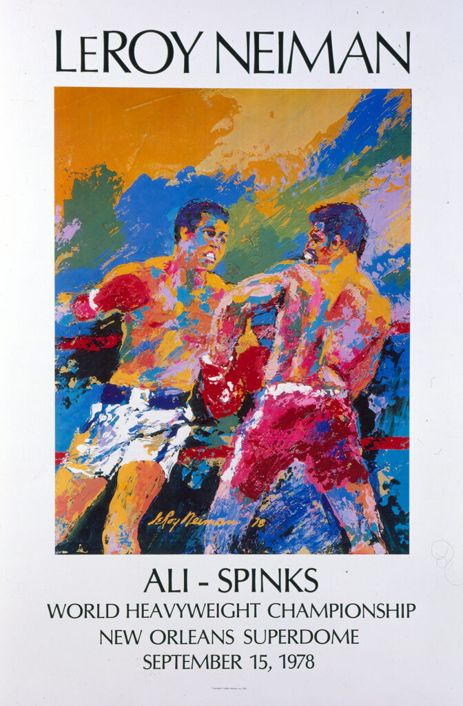 Ali vs. Spinks Boxing poster