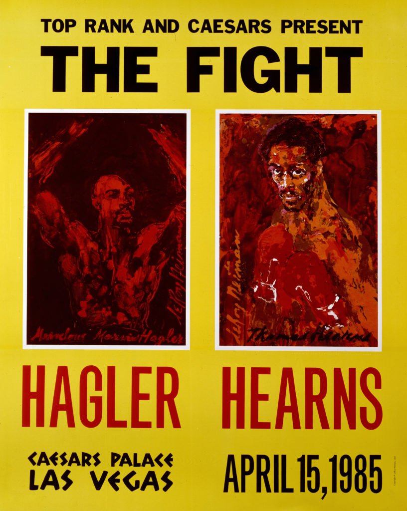 Hagler vs. Hearns Boxing poster
