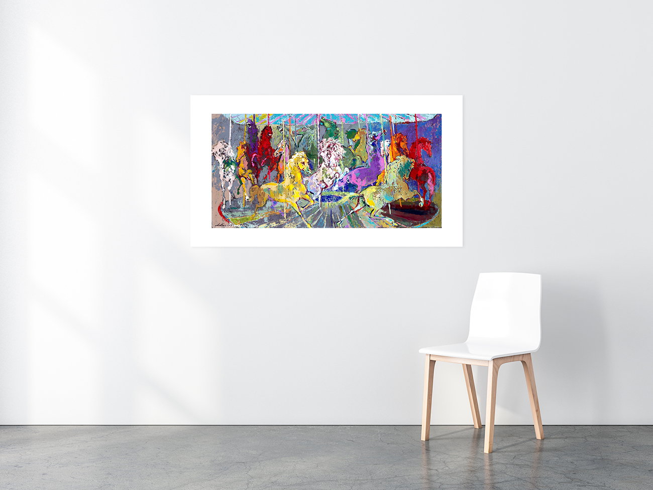Carousel print in situ