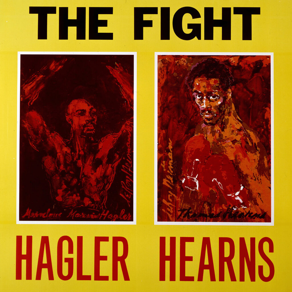 Hagler vs. Hearns Boxing poster