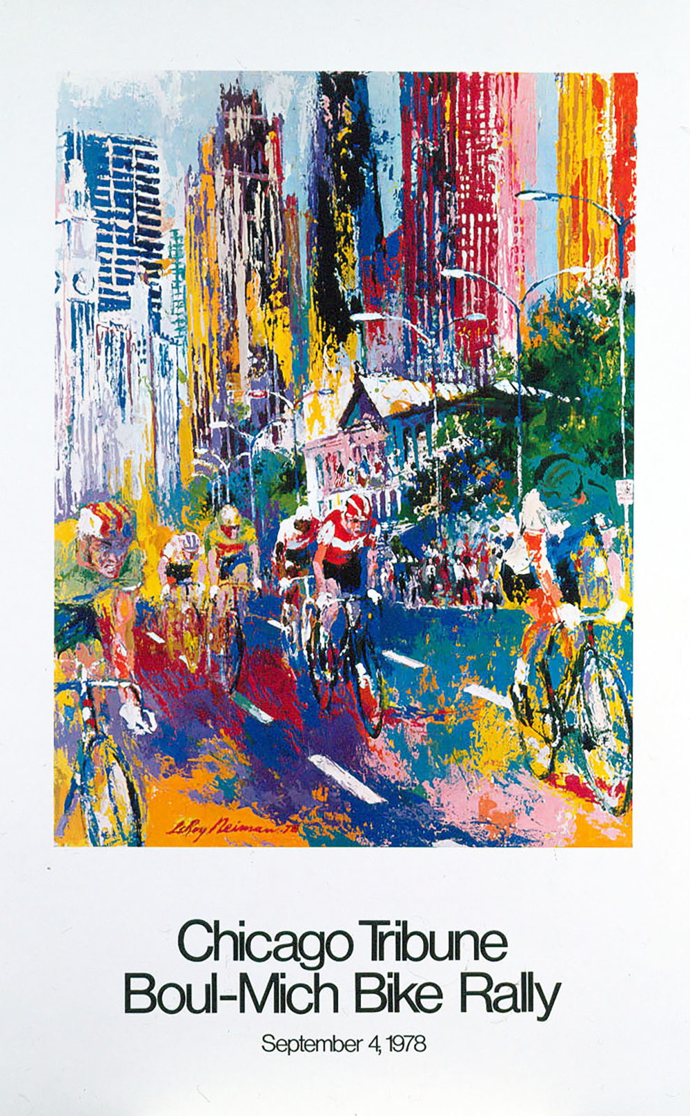 Chicago Tribune Boul-Mich Bike Rally poster