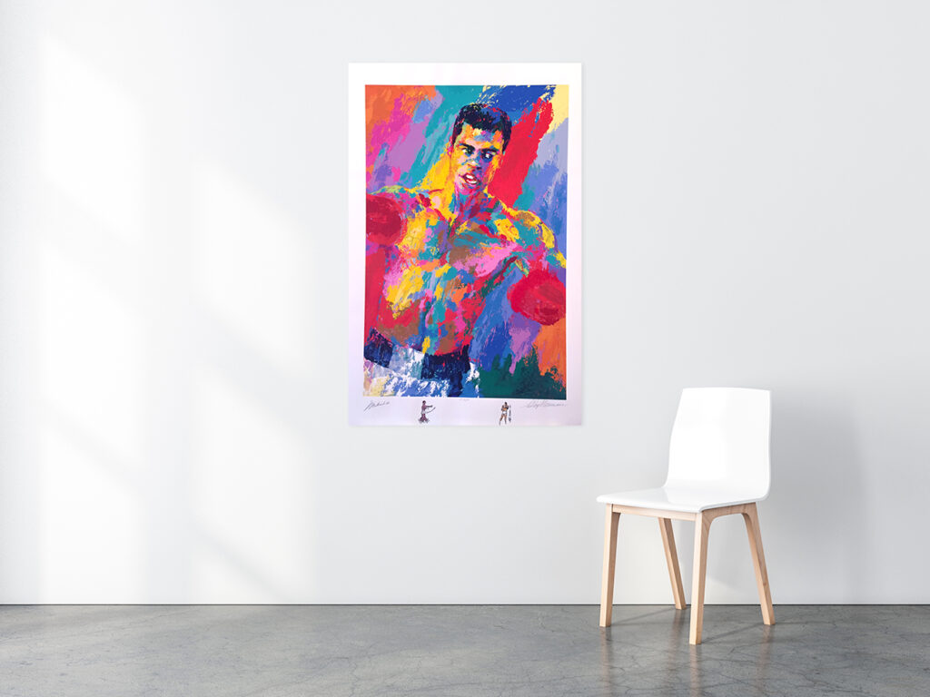 Muhammad Ali print in situ