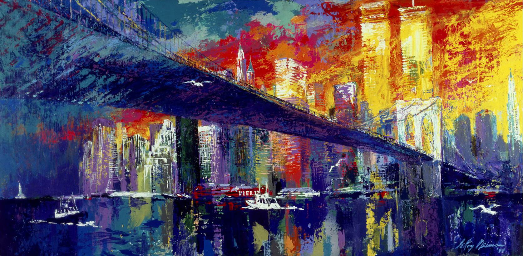 Brooklyn LeRoy Neiman – Bridge – Small
