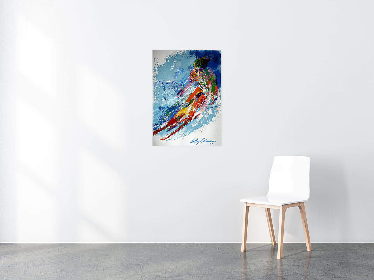 World Class Skier poster in situ