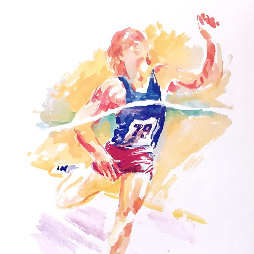 Drake Relays Track Runner poster