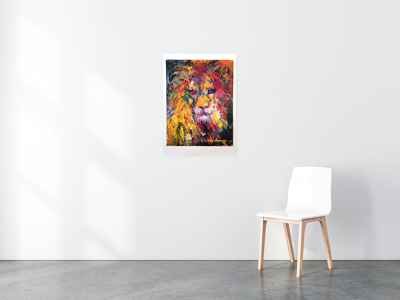 Portrait of a Lion poster in situ