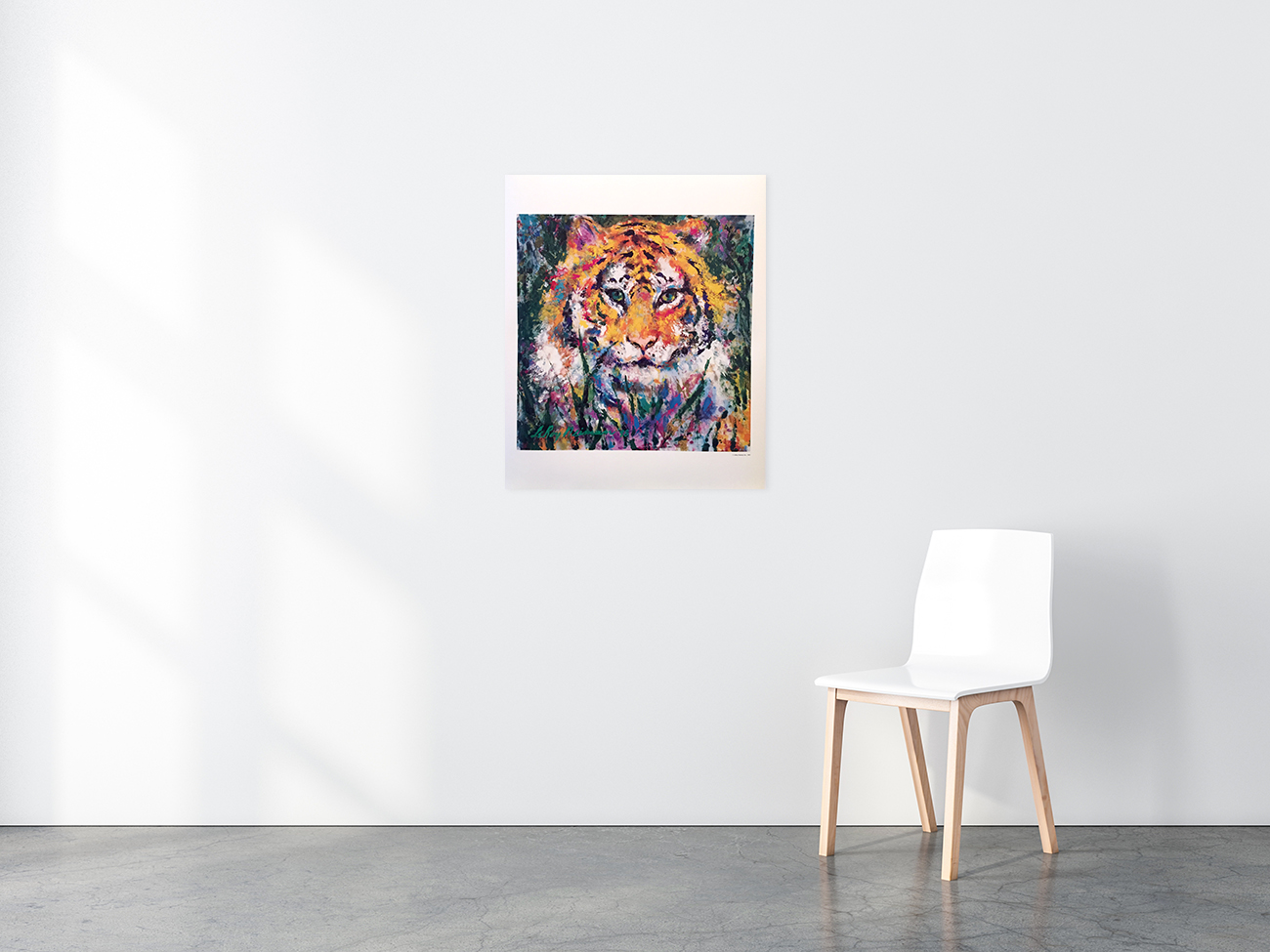 Portrait of a Tiger poster in situ