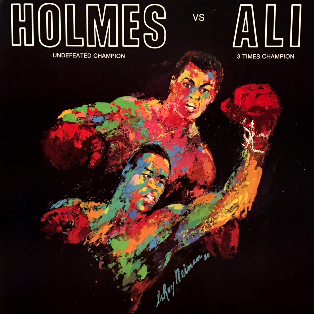 Holmes vs. Ali Boxing poster