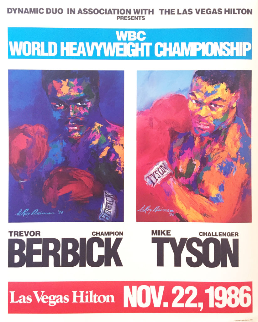 Berbick vs. Tyson boxing poster