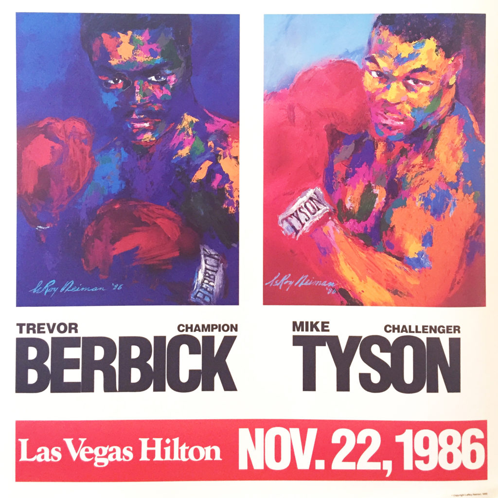 Berbick vs. Tyson Boxing poster