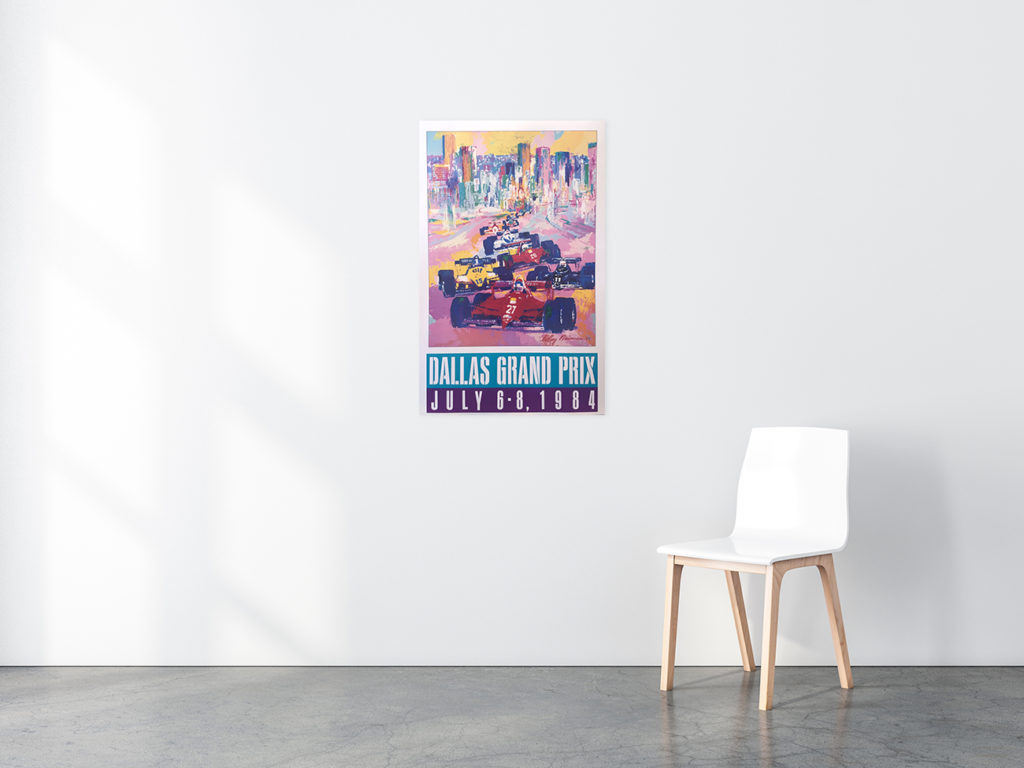 Dallas Grand Prix poster in situ