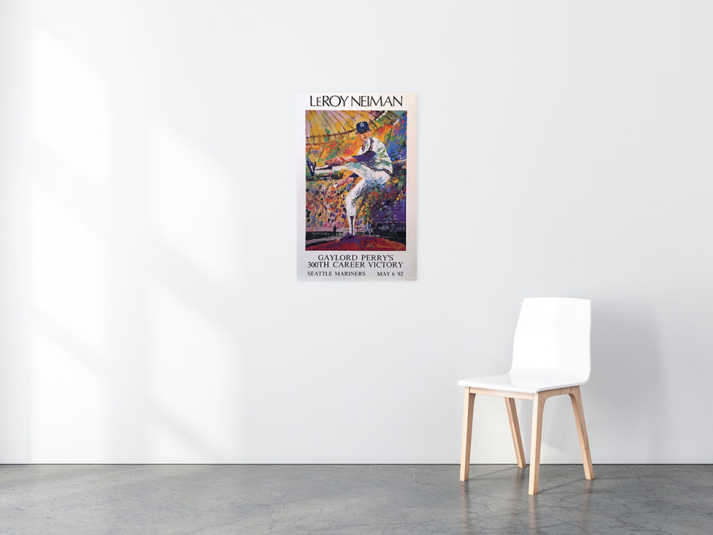 Gaylord Perry Baseball poster in situ