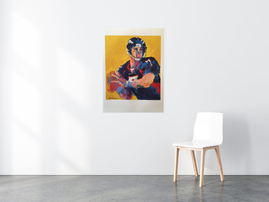 John Elway Football poster in situ