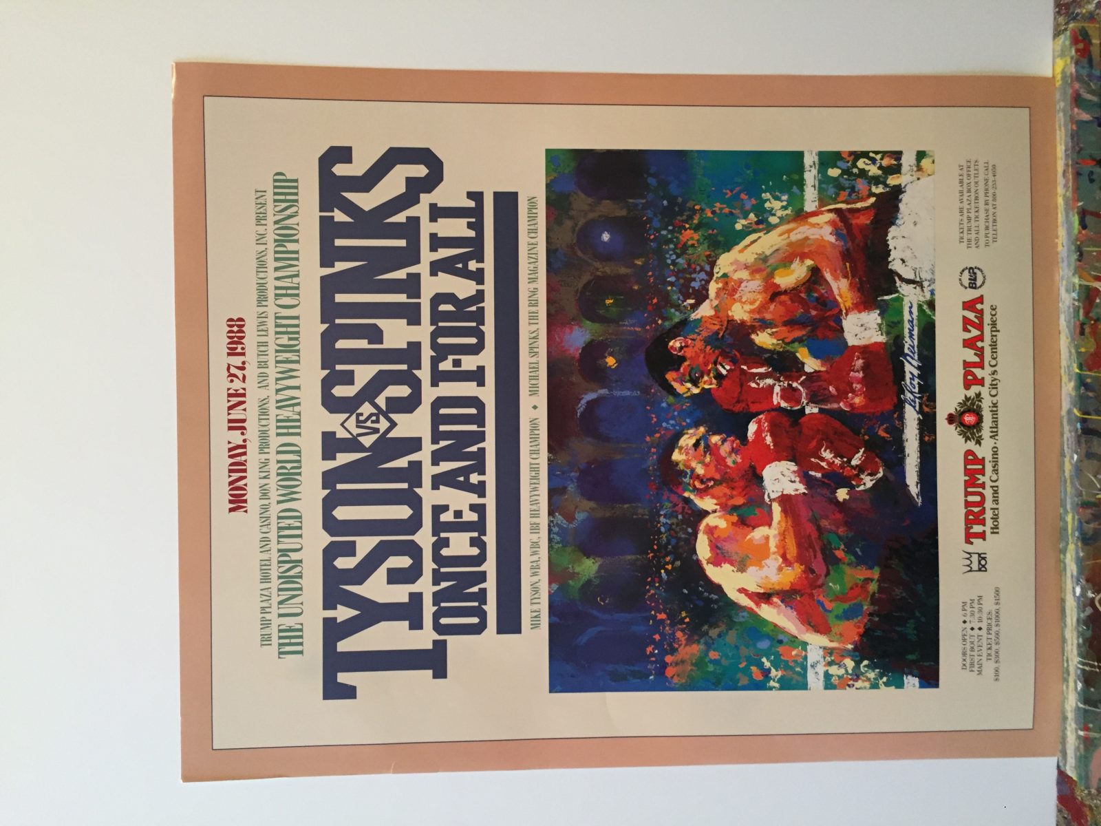 Tyson vs. Spinks poster