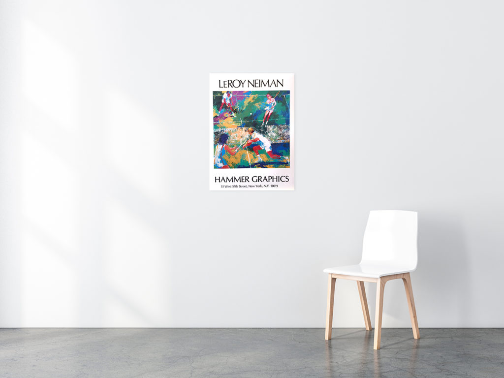 Mixed Doubles Tennis poster in situ