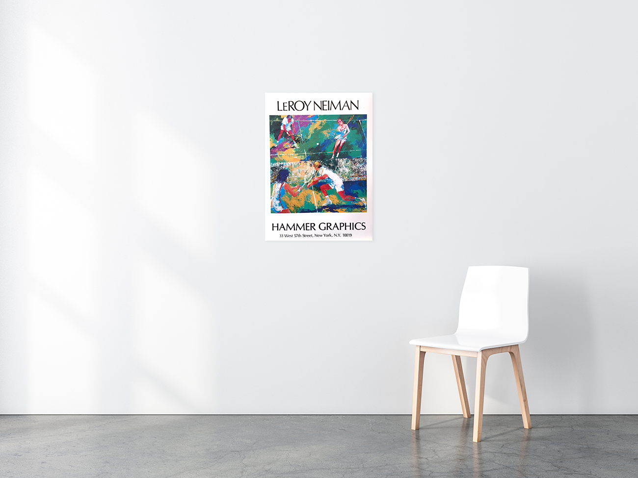 Mixed Doubles Tennis poster in situ