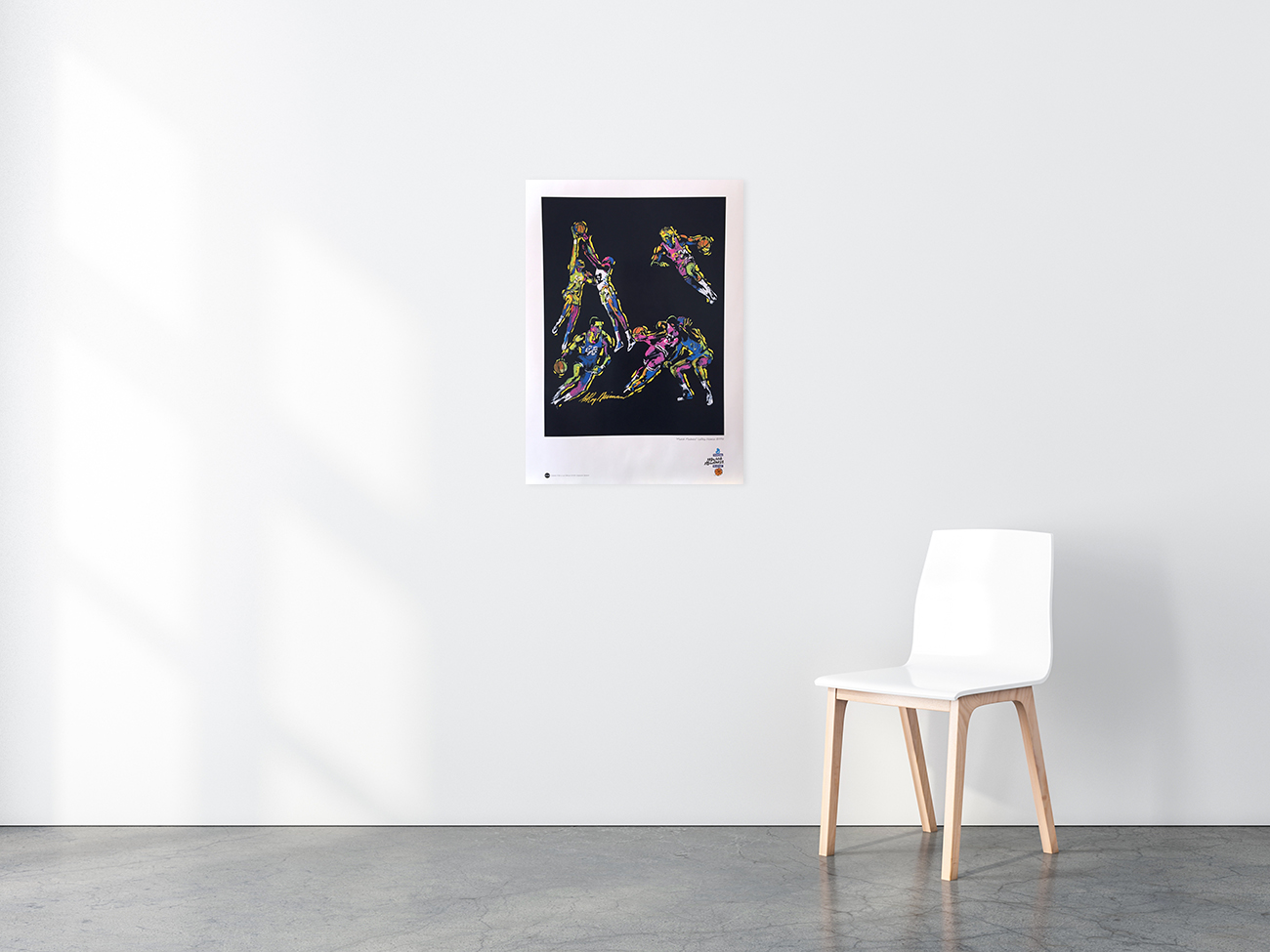 March Madness Basketball poster in situ