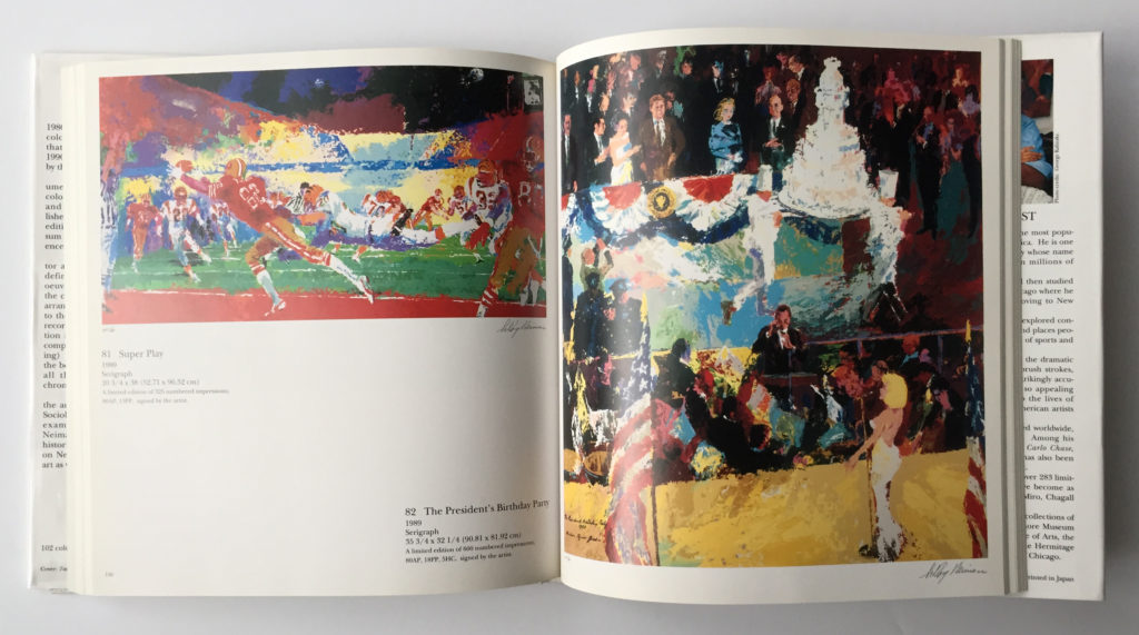 Artwork from, The Prints of LeRoy Neiman 1980 - 1990 book