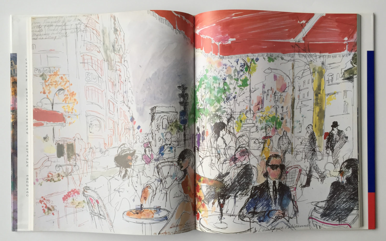 Drawing in, An American in Paris book