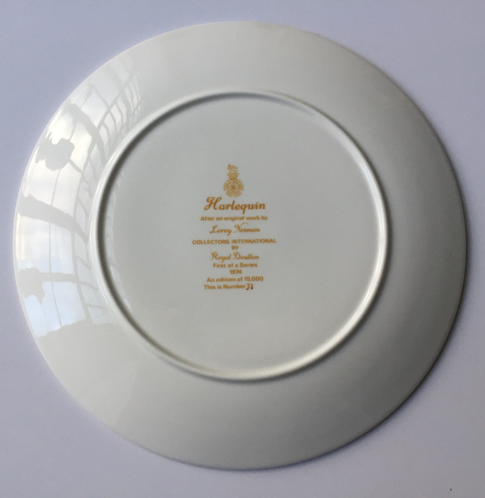 Harlequin plate (Back)