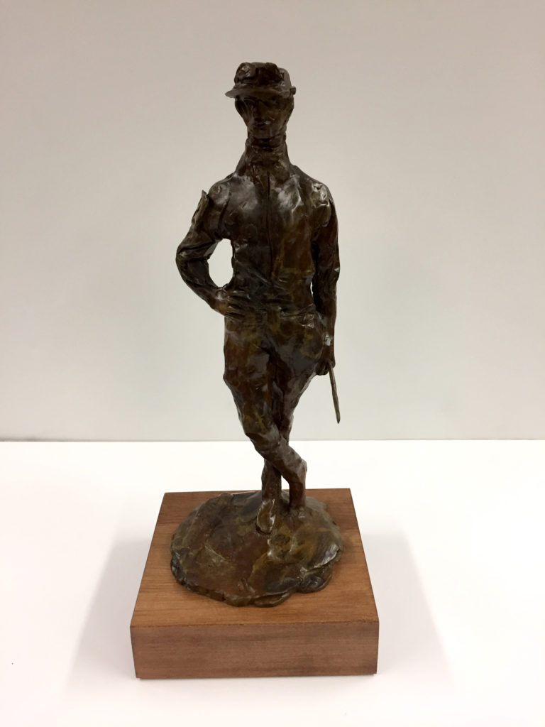 Male Jockey sculpture