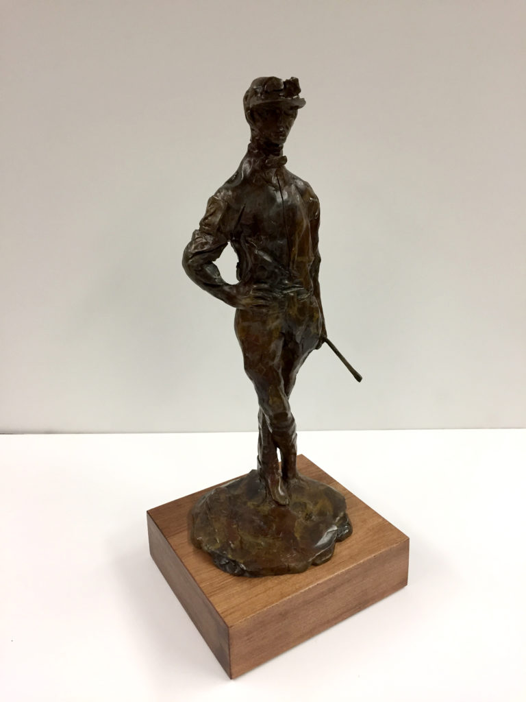 Male Jockey sculpture