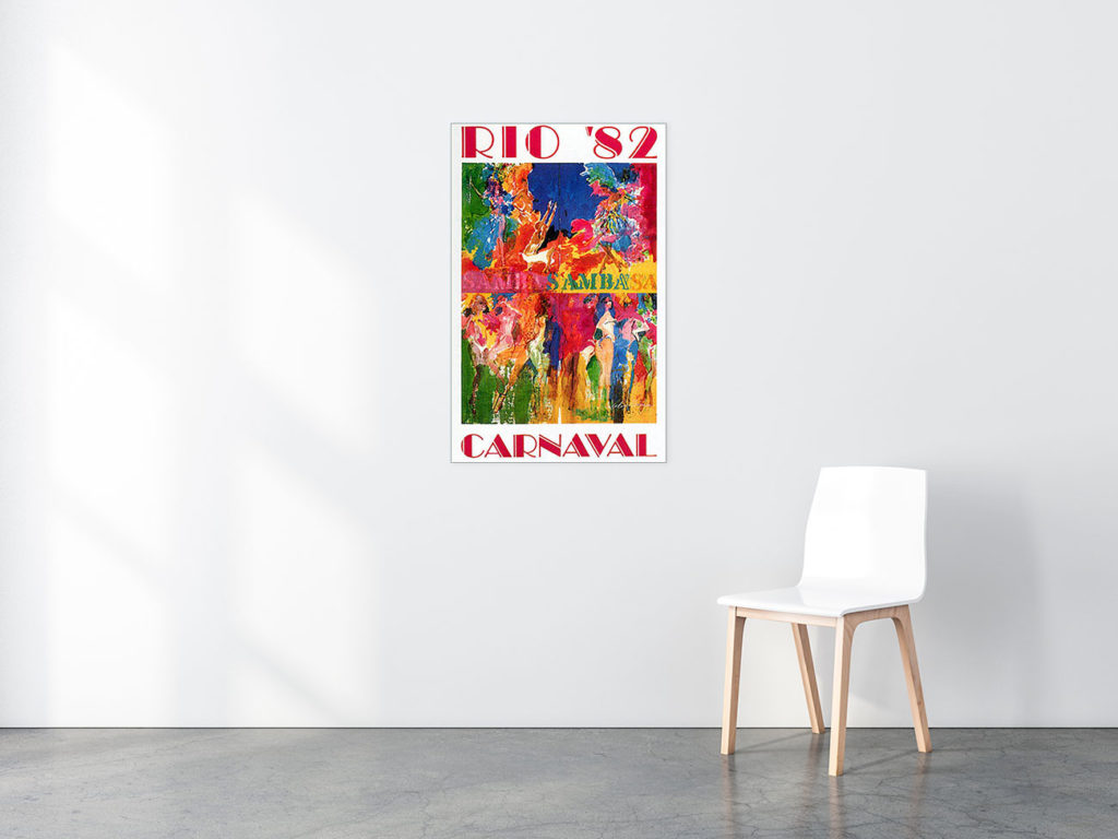 Carnaval in Rio 1982 poster in situ