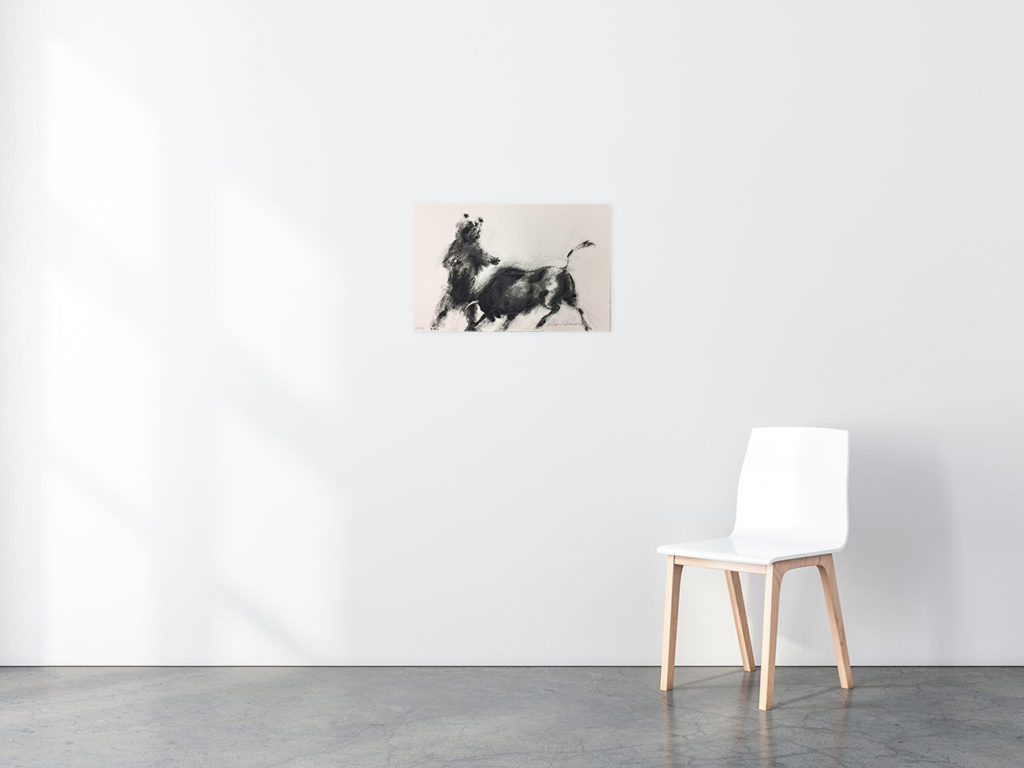 Bull and Bear print in situ
