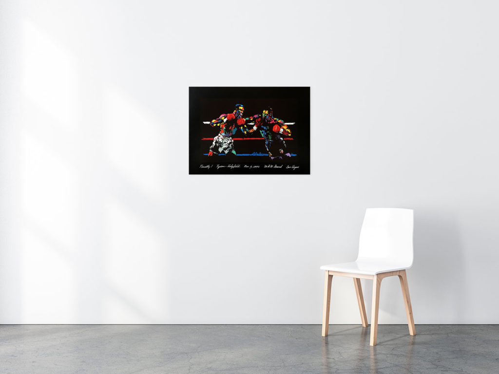 Tyson vs. Holyfield poster in situ